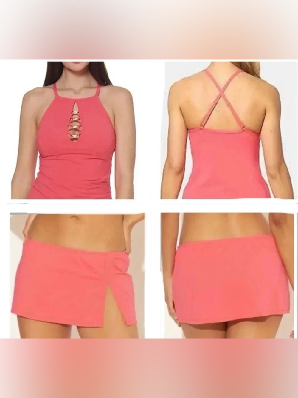 Bleu Rod Beattie Go for the Gold High Neck Swim